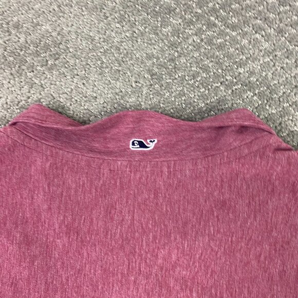Vineyard Vines Shep Shirt Men's XL Jetty Red 1/4 Zip Performance 3/4 Sleeves - Picture 5 of 14